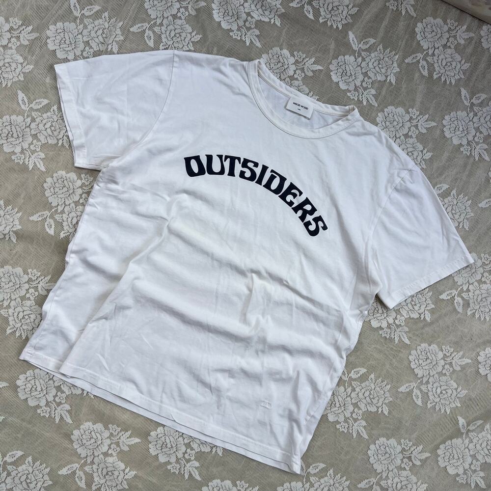 Wood Wood “Outsiders” Graphic Tee – Size Large